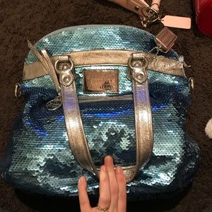 Coach poppy sequin glam hobo